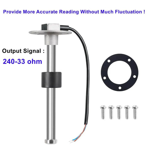 Direct Replacement Boat Fuel Tank Sending Unit 240-33 Ohms 10 Inch Diesel Fuel Gauge Water Level Sensor with screws
