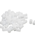 Bulk pack of Six Tooth Plastic Worm Gear For 2mm Shaft 6x8mm Bore Fits RC Model Motors And DIY Motor Reduction Boxes, white gears