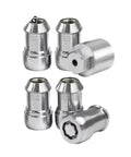 Heavy Duty OEM Locking Lug Nut Kit With Key Fits 2018 To 2024 Models For Your Sweet Ride Secure Wheels And Keep Car Safe No Thieves Steal Them Easy Install, silver steel set