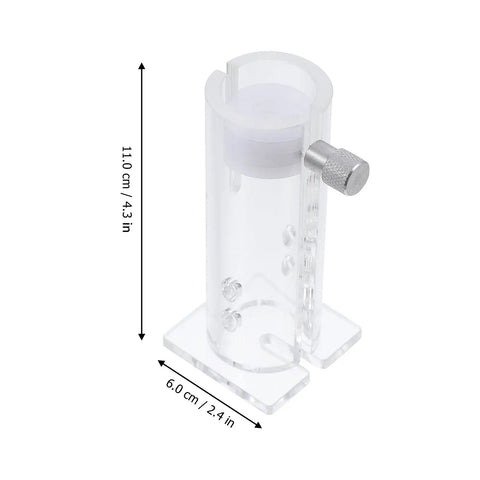 Top Shelf Transparent Acrylic Mouse Restrainer And Solid Lab Animal Holding Tube For 35 To 45 Gram Mice, clear design for easy viewing.