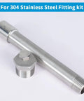 304 Stainless Steel Fitting Kit with Pipe and Plug