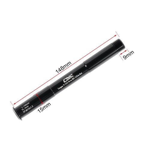 Front Thru Axle Set 15x100mm And 15x110mm Boost For RockShox Forks Aluminum Alloy Mountain Bike Upgrade