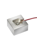 CNC Z Probe Touch Plate 2-Pin Aluminum 30x30x15mm for engraving and milling machines, showing detail of wiring connection.