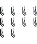 Triangular Iron Shelf Brackets 10 Pack For Home Repair And Cabinet Corner Support Board Connection Brace Mounting Hardware