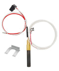 Ganivsor Minivolt thermopile replacement for water heater; white and red insulated wires with mounting bracket