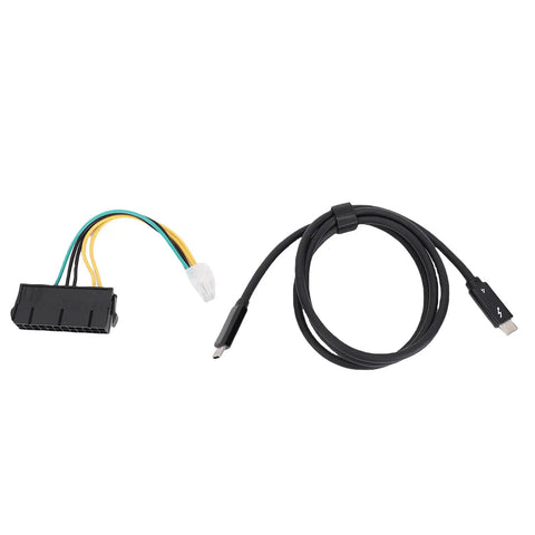 Next Level External Egpu Enclosure Dock Station With Usb4 Thunderbolt 3 And 4 Connectivity Pcie 16X cable and connector.