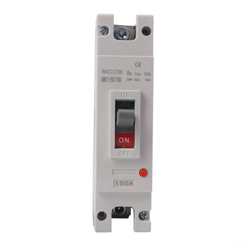 Rock Solid Dc Circuit Breaker With Thermal Cut Off For Solar Rv And Ev Battery Bank Protection 12V To 500V 80 Amp Mccb Switch close-up view.