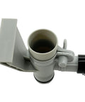 Pool Air Jet Valve Kit With Pipe Holder And Cap Replacement For Above Ground Pools, durable plastic air inlet adapter