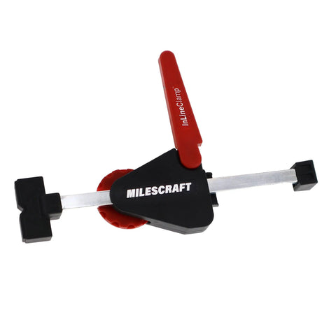 Inline Clamps T Track Clamp Two Pack With Cam Stops For Woodworking, Low Profile under 19mm, Adjustable T Track Clamps
