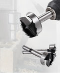 High Impact Multi Tooth Forstner Drill Bit Set Forged In Heat Treated Tungsten Steel, showing sharp bits ideal for woodworking.