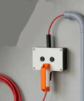 Heavy Duty Handheld Cable Puller All Metal Wire Tugger Tool For Electricians featuring a smooth rotating feed and rugged wall mount.