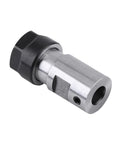 Heavy Duty Collet Chuck Motor Shaft Spindle Extension Rod For CNC Mills Lathes showing steel material and hexagonal drive end.