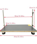 Tabletop Hot Wire Foam Cutter With Adjustable Angle Quick Heat Cutting Machine For Styrofoam And Sponge 22.8 By 15 Inch Work Surface Pro Grade Heat Cutter shown with measurement dimensions.
