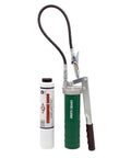 Spin On Lever Grease Gun Kit With 20 Inch Hose Inline Swivel Included Fourteen And A Half Oz Threaded Grease Tube