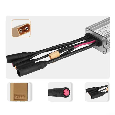 36V/48V 750W Brushless Electric Bike Controller With 25A Current, Aluminum Alloy Shell, 1T5 Cable Replacement, Durable Electric Bike Controller, Smooth Throttle Response And Reliable Braking