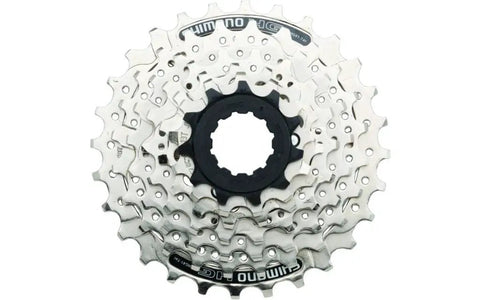 7 Speed Bicycle Cassette 11 To 28 Teeth With Hyper Glide Sprockets, Corrosion Resistant Steel Lock Ring, Nickel Plated Finish