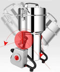 High Speed Electric Grain Mill Grinder Pulverizer For Kitchen Use, Vertical Design, 80 To 300 Mesh Powder Mill with control panel