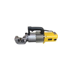 AOXHUGB Handheld Rebar Bender And Cutter With Electric Hydraulic Power showing robust cast steel head and ergonomic handle.