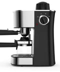 Side view of Barista Grade Single Cup Coffee Maker With Fast Brew Technology For Ground Coffee, compact design, auto shutoff.