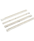 Heavy Duty 14 Inch Drawer Slide Kit With Steel Tracks And Soft Close Silent Runners Built To Last For Cabinets And Dressers Bottom Or Side Mount Glides Replacement For Everyday Use And Heavy Load Drawer Drawers, 4 white steel slides