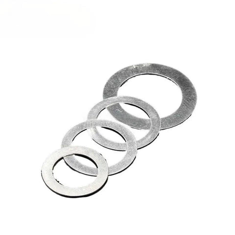 Ultra Thin Stainless Steel Shim Washers 0.2mm Thick 100 Pcs Flat Washer Set For Plumbing Fittings And DIY Repairs Pro Grade 4x7x0.2mm Uniform Pressure Distribution Smooth Exterior, stainless flat washers shown