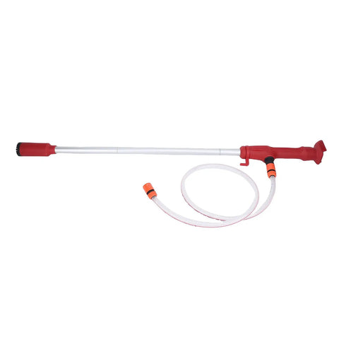 Mop Up Backyard Flooding Like A Pro With This Portable Cordless Stick Water Transfer Pump with hose and nozzle, lightweight.
