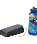 Copper Spur UL Bikepack Footprint Ground Cover For Ultralight Tents next to water bottle for size comparison
