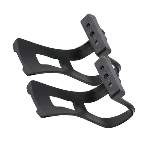 1 Set Half Toe Clip Pedals Strapless Universal Fit For Road Bike Mountain Bike And Exercise Bike Quick Tool Free Install