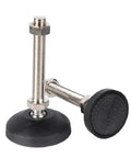 Stainless Steel Adjustable Foot Cup With Nylon Base Built To Last Rugged Industrial Grade Heavy Duty Leveling Feet
