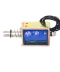 12V DC Push Pull Solenoid Electromagnet Open Frame With 10mm Stroke For Linear Motion, framed metal coil with spring and wire