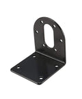 37mm DC motor bracket kit in black metal for robotics