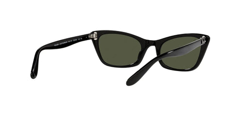 Lady Burbank Cat Eye Sunglasses For Women Black Frame With Green Lenses 55mm Ultra UV Protection X Small Fit Narrow Face