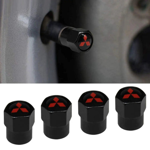 Hex Style Aluminum Tire Valve Stem Caps Universal Fit For Schrader Valves 4 Pack