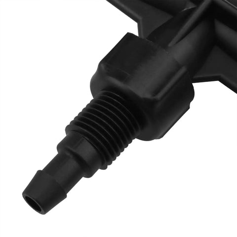 Close-up of Three Quarter Inch Venturi Fertilizer Injector For Spraying In Agricultural And Industrial Irrigation Systems, Durable POM Plastic