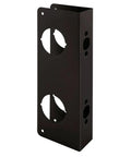 Brass Lock And Door Reinforcement Plate For One And Three Quarters Inch Thick Doors In Bronze Finish Beefed Up Home Security Reinforcer