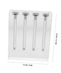 Engine Oil Quality Comparator Kit Multi Purpose Acrylic Stand For Accurate Transmission Oil Testing Easy To Use Car Maintenance Demonstration Tool Pro Grade Oil Quality Checks For Reliable Engine Health, clear 4-tube acrylic stand 4.6 in x 3.5 in