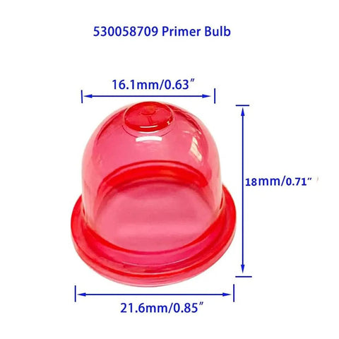 Primer Bulb Pump For 2 Cycle Small Engine String Trimmer Weed Eater Chainsaw Leaf Blower Replacement Easy Install Universal Fit