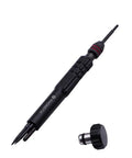 Dudes Totally Vouch For This Slick Four In One Cell Phone Repair Tool Kit Packed With Precision Screwdriver, showing black magnetic screwdriver with interchangeable tips.
