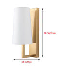 Set Of 2 Battery Powered Fabric Shade Wall Lights With Remote, Wireless Sconce Lamps, Dimmable Bulbs, Farmhouse Gold Finish