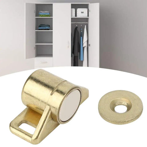 Antique Gold Magnetic Old School Cabinet Door Catch For Kitchen Cabinets And Closets Zinc Alloy Vintage Hardware Retro Style Gold Finish