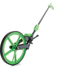 Lightweight Folding Measuring Wheel For Sports Fields Measures Ten Thousand Feet with sturdy rollers and quick fold handle.