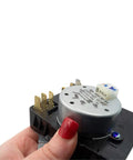 W10185976 Clothes Dryer Timer Replacement 230VAC 60Hz Model Specific Not Universal Black 8 Terminals Controls Primary Dryer Functions