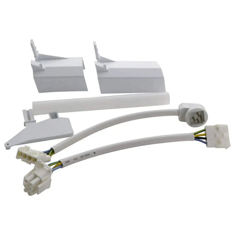 Ice Maker Kit Replacement For GE Refrigerators Plug And Play Easy Install No Tools Required Durable Replacement Replaces WR30X10093 and connectors.