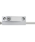 Keyed Sliding Patio Door Lock With Spring Loaded Latch And Two Keys For Enhanced Home Security On Sliding Glass Doors Patio Gates And Fences Suitable For Double Doors In Silver Finish
