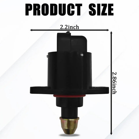 Black Idle Air Control Valve For Stable Engine Idle IAC Valve With Throttle Stepper Motor OEM 90380 10526, 2.2 x 2.86 inch