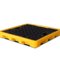 Nestable Oil Drum Spill Containment Pallet with Drain Leak Proof Tray Detachable Anti Slip Platform for Garage Storage