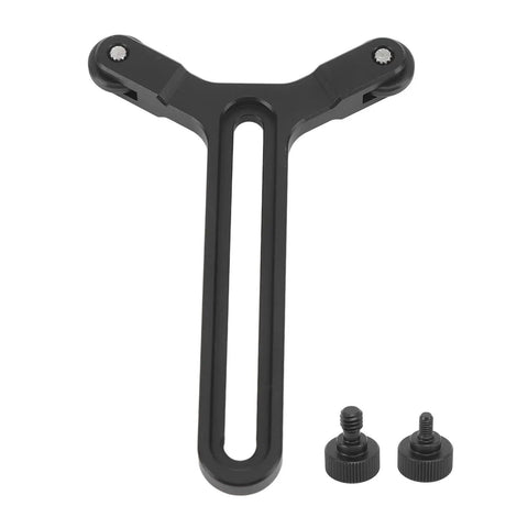 Dual Wheel Y Shaped Lens Support Bracket For S And SC Camera Stabilizers, Universal 5kg Load, Adjustable 22 To 71.5mm Height