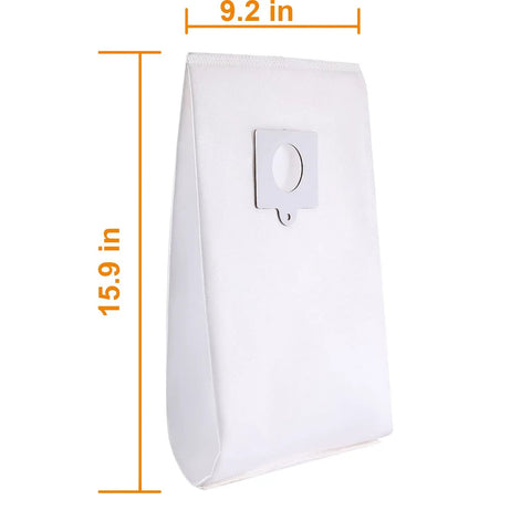 Replacement HEPA Cloth Vacuum Bags For Upright Vacuums Style O 53294 with dimensions 9.2 x 15.9 inches