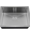 ADA1823 Single Bowl Stainless Steel Sink With Three Quarters Inch Radius Heavy Duty 18 Gauge 304 Stainless Steel Construction