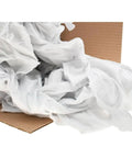 Virgin White Cotton Rags Fleece And Sweatshirt Material Low Lint 10 Lb Box for Heavy Duty Cleaning in Auto Shops and Workshops